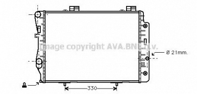 AVA QUALITY COOLING ms2173 -  Радиатор, охлаждение двигателя